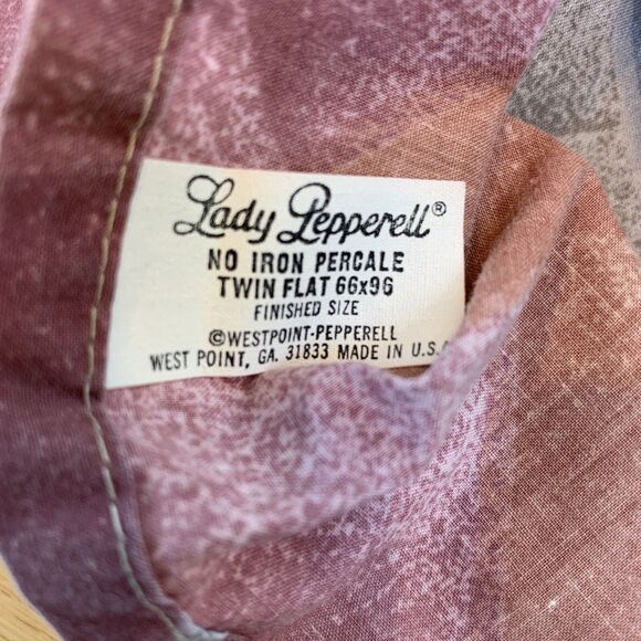 VTG 80s TWIN Flat Sheet Pillowcases Lady Pepperell Westpoint Southwestern Mesa - Picture 13 of 16
